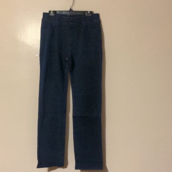 Betabrand straight leg high rise yoga denim